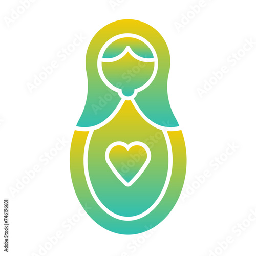 Matrioshka Flat Gradient Style