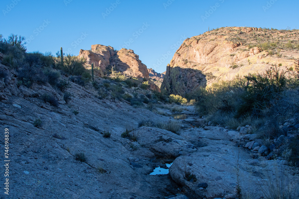 First Water hiking trail in the Superstition Mountains