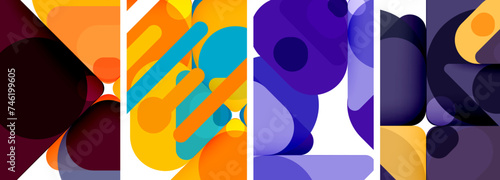 Geometric elements abstract backgrounds for wallpaper, business card, cover, poster, banner, brochure, header, website