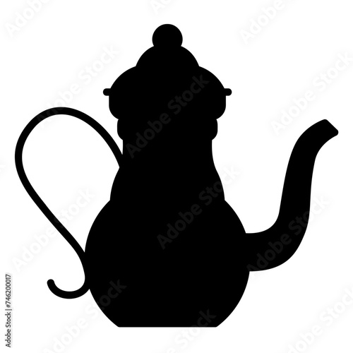 Icon of a traditional Arabic kettle used to brew tea