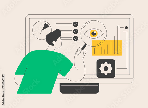 Vision statement abstract concept vector illustration.