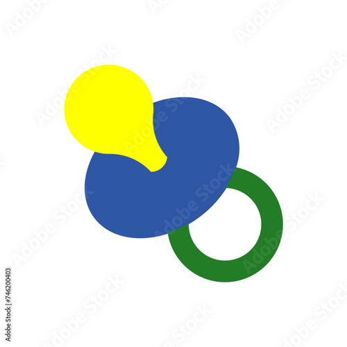 Pacifier Flat Style