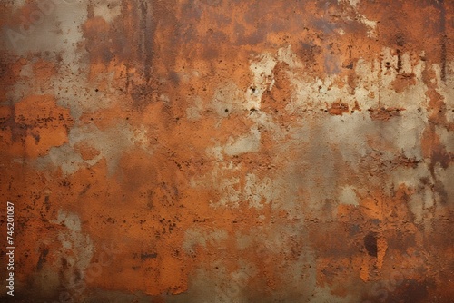 Decrepit Rust metal background. Steel grunge iron. Generate AI © juliars