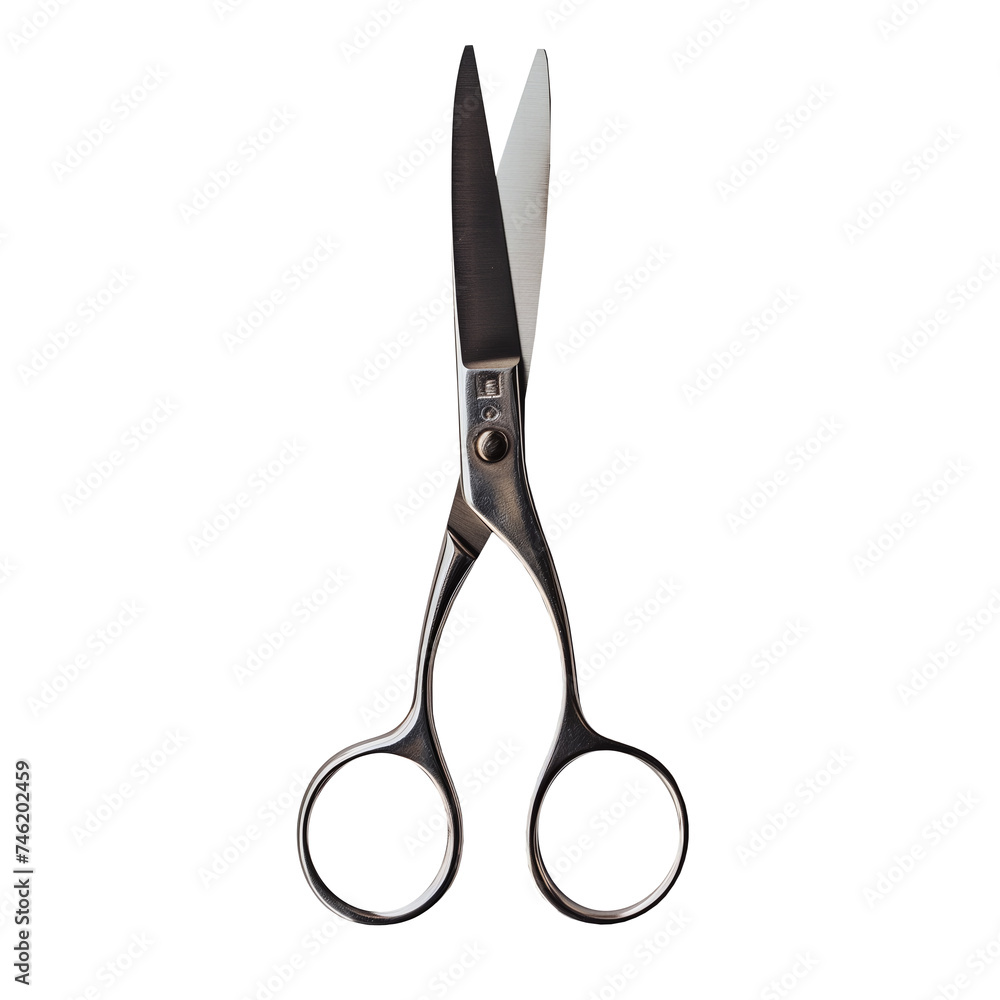 Professional Hairdressing Scissors on White Background. Precision and Style in Hair Care. Professional Hairdressing Scissors on White Background. Precision and Style in Hair Care.