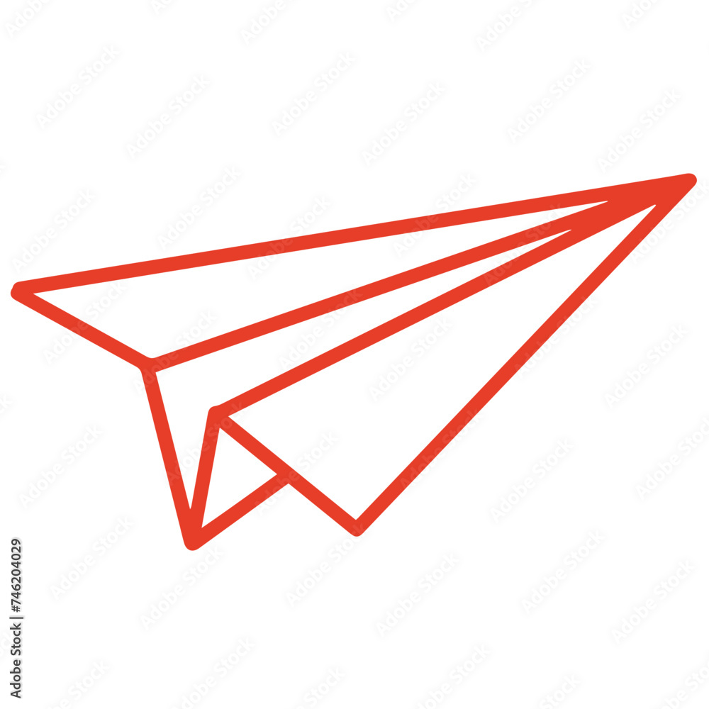 Simple design paper plane origami vector illustration Simple design paper plane origami vector illustration