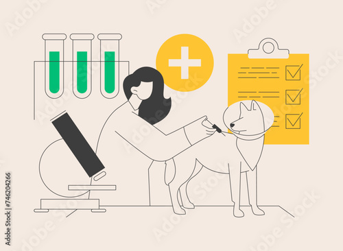 Vet clinic abstract concept vector illustration.