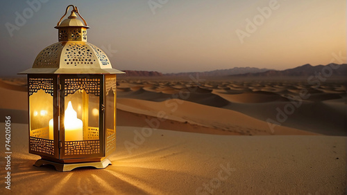 ramadan islamic lantern background photo