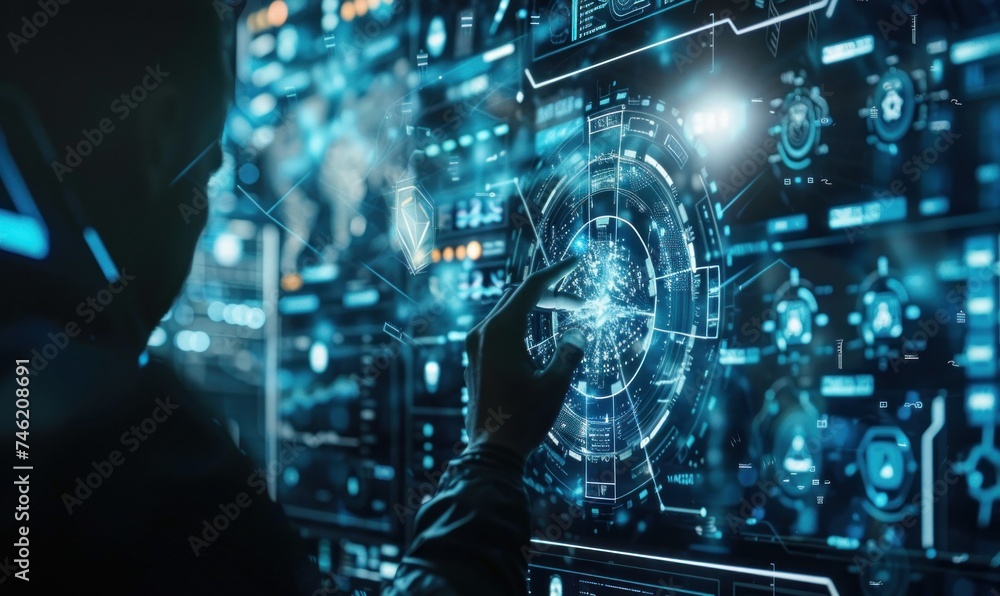 Abstract Digital Data Stream Visualization Abstract Digital Data Stream Visualization