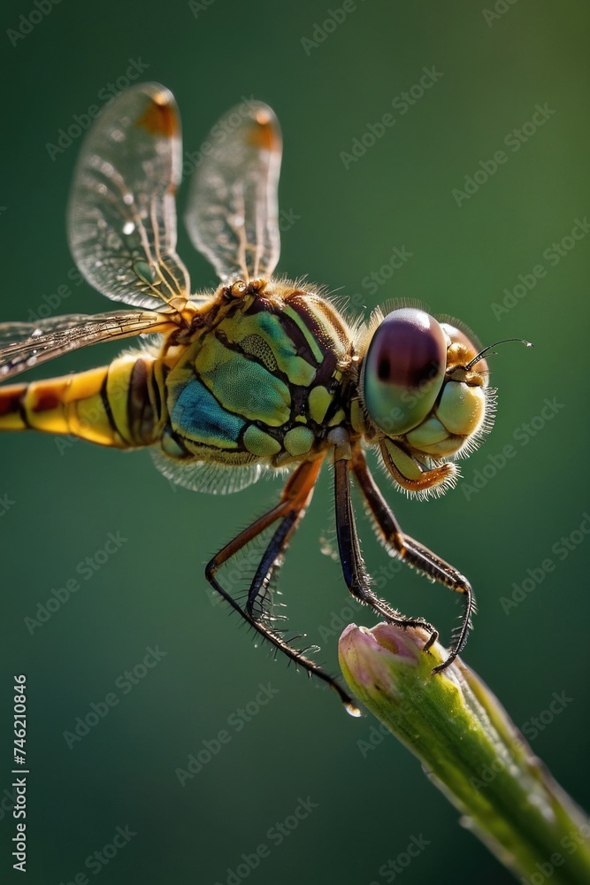 close up a dragonfly sitting on a branch close up a dragonfly sitting on a branch