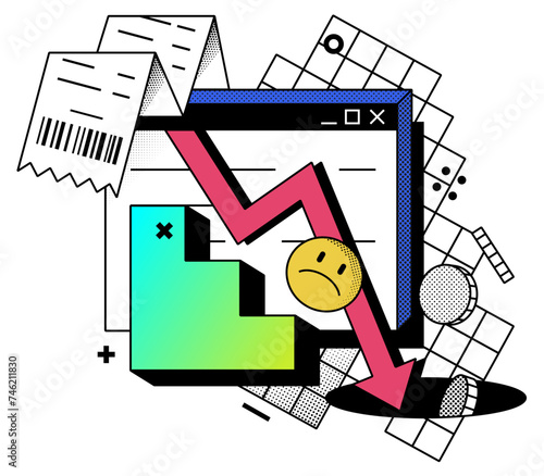 Financial failure and stock market fall