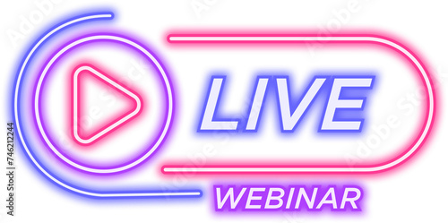 Neon Live Webinar Sign