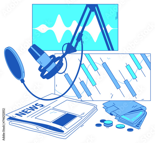 Recording finance or business podcast