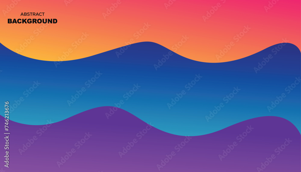 wavy background gradient colorful