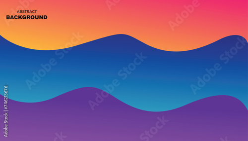 wavy background gradient colorful