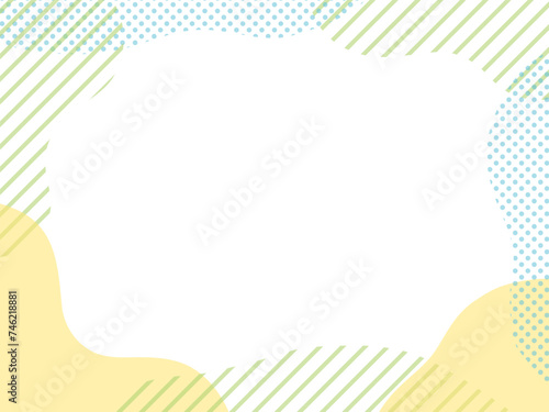 Geometric frame with refreshing color scheme