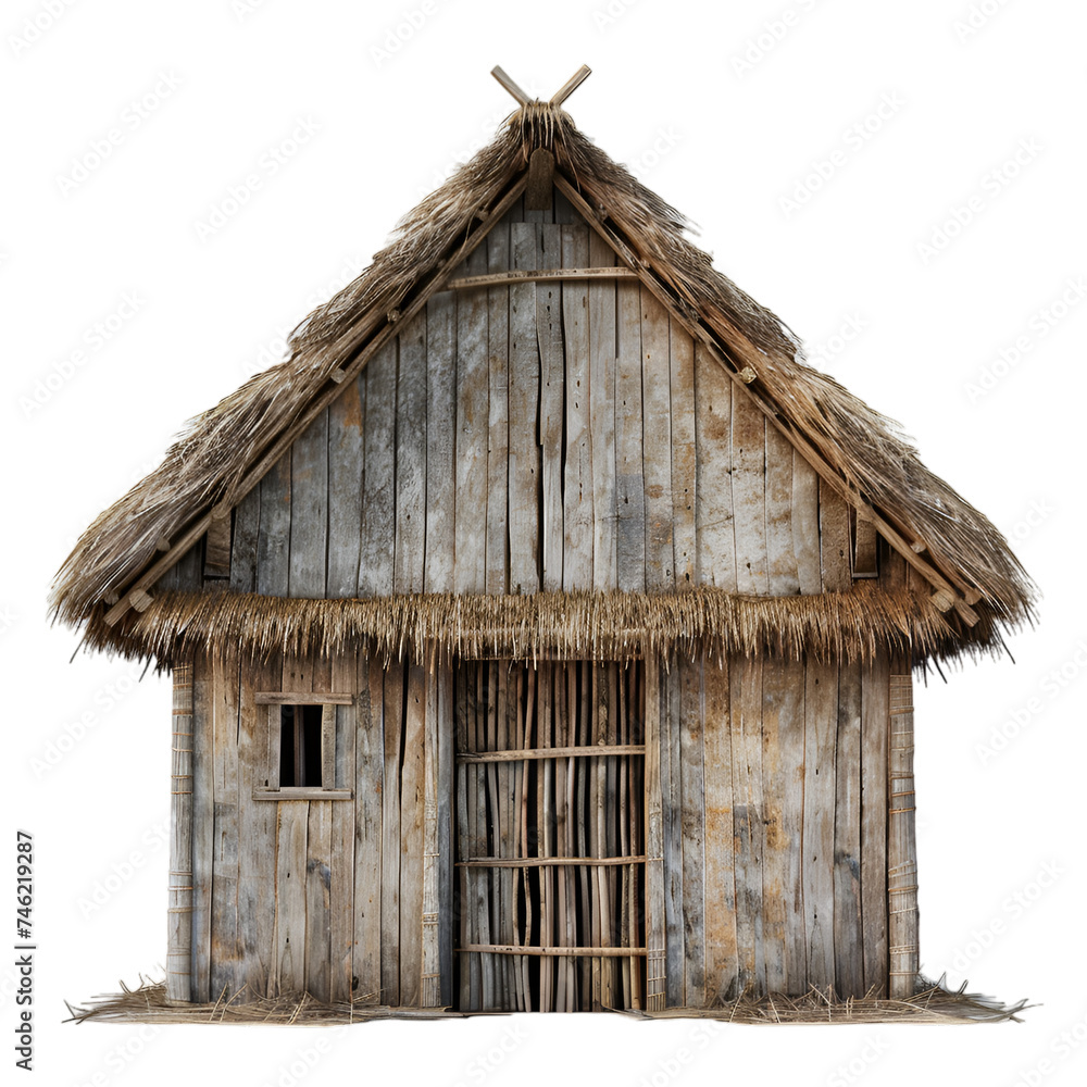 Naklejka premium Hut on transparent background