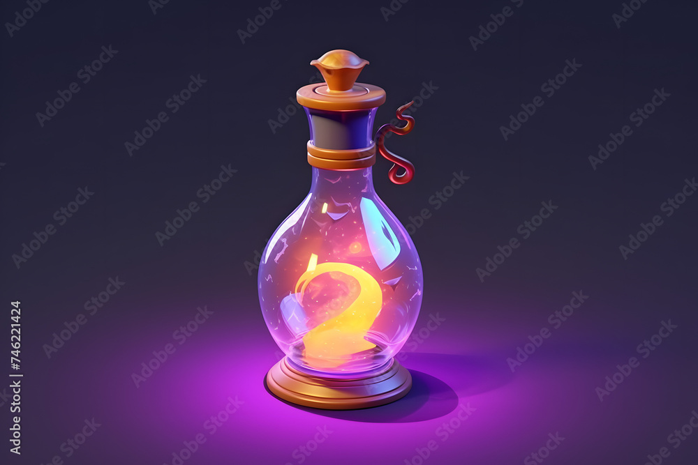 3d witch Teleportation Elixir Potion 3d witch Teleportation Elixir Potion