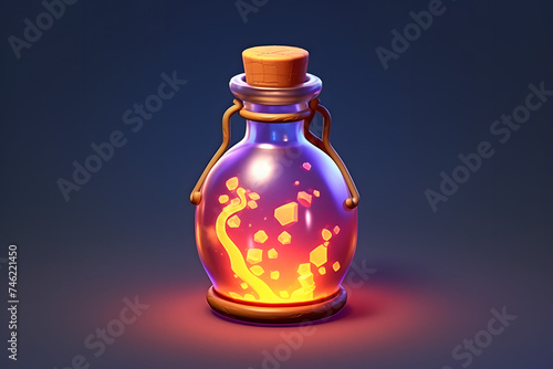 3d witch Teleportation Elixir Potion