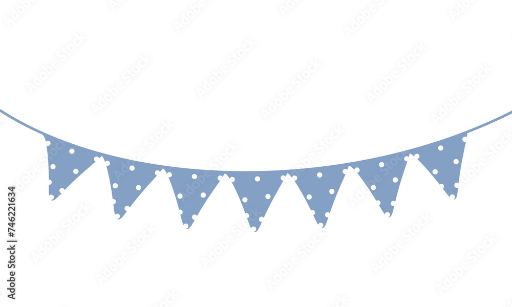 Obraz premium blue ribbon birthday party 