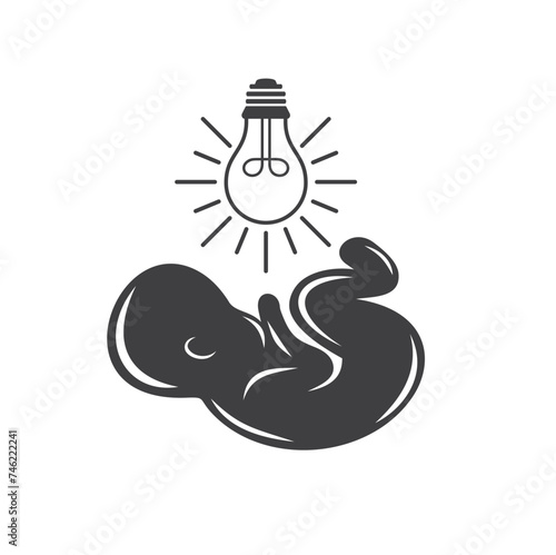 illustration of baby incubator, vector art.