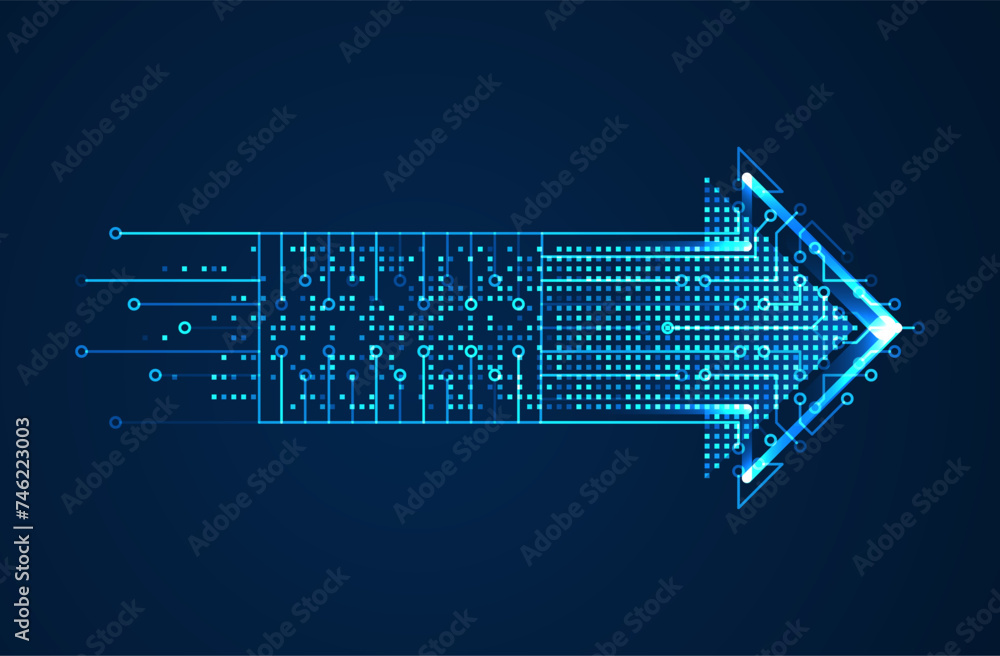 Abstract arrow direction. Technology background. High speed. Hi-tech Abstract arrow direction. Technology background. High speed. Hi-tech