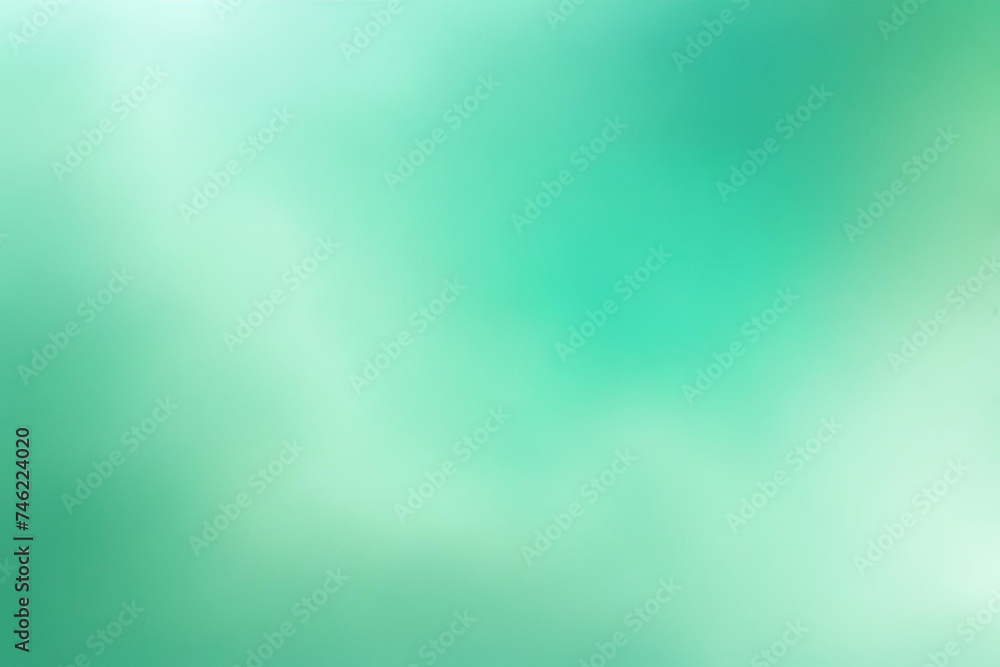 Obraz premium Abstract gradient smooth Blurred Smoke Aquamarine Green background image