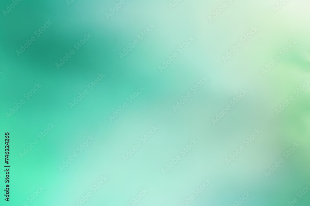 Obraz premium Abstract gradient smooth Blurred Smoke Aquamarine Green background image