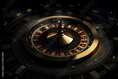 roulette wheel in casino