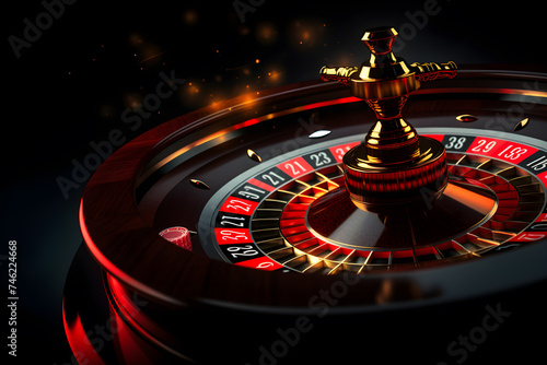 roulette wheel and chips