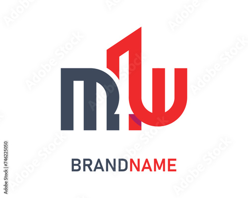 Free Download Letter mw logo design template - GFXLoad
