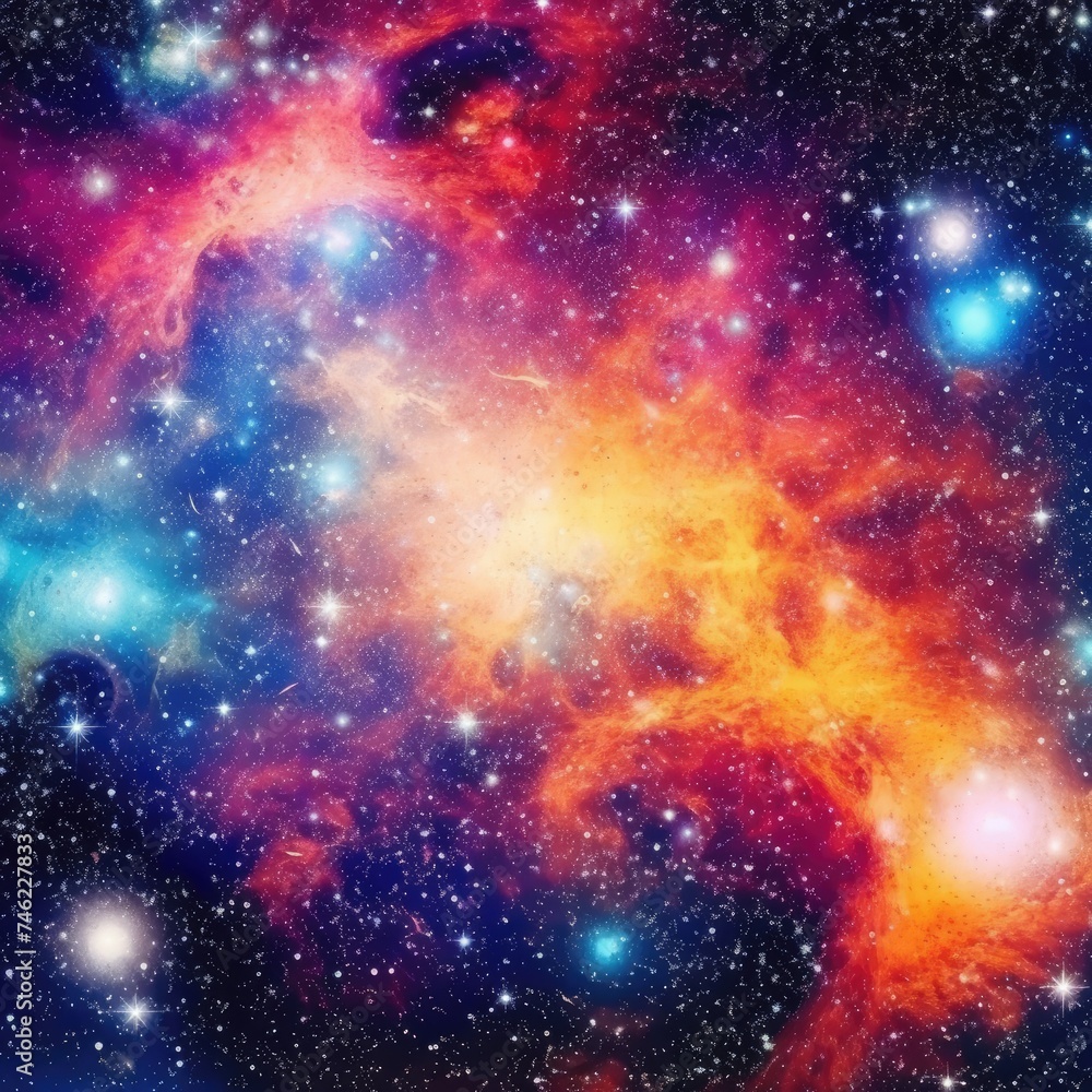 Large cluster of stars in the sky Large cluster of stars in the sky