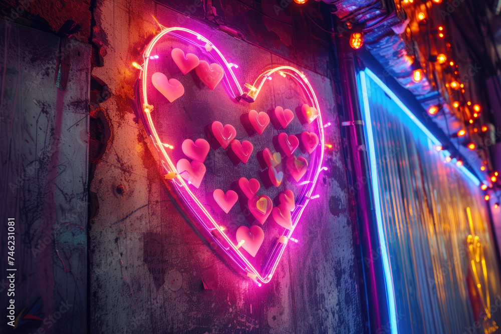 Neon Sign for Valentine's Day