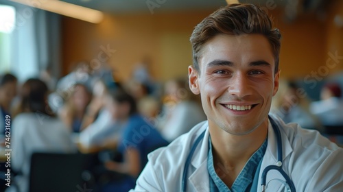 Doctor Absorbing Insights at Medical Workshop