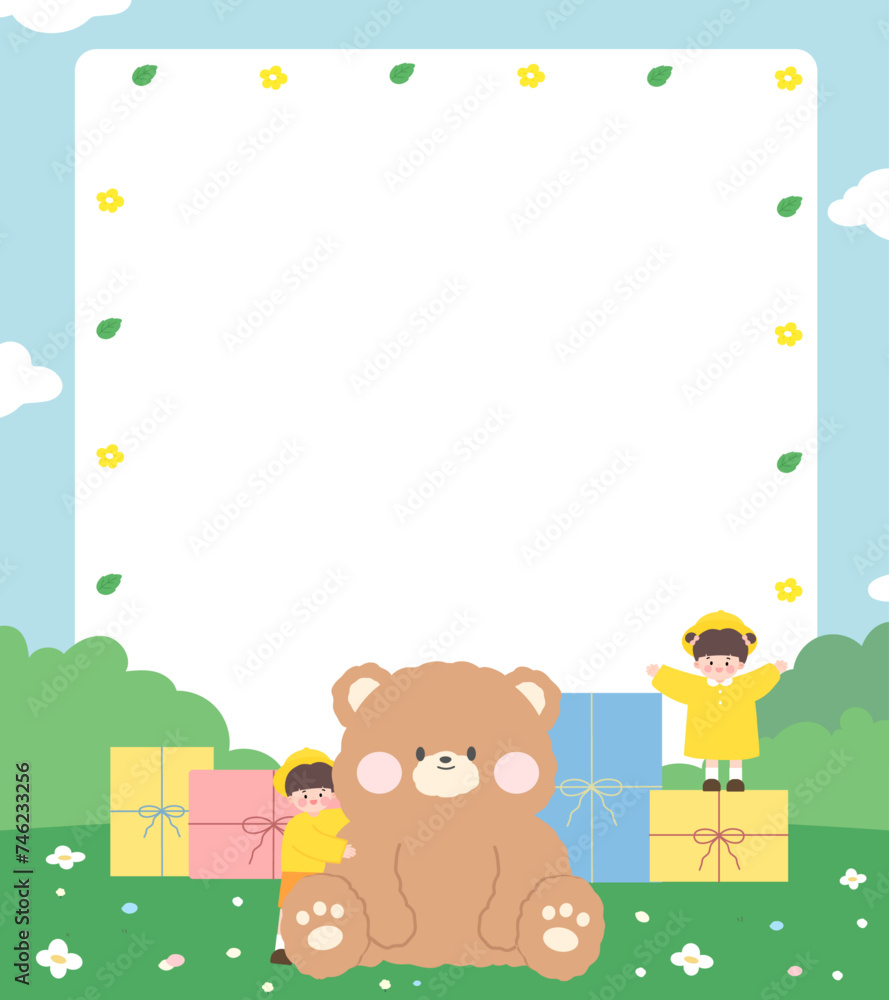 Fototapeta premium 가정통신문