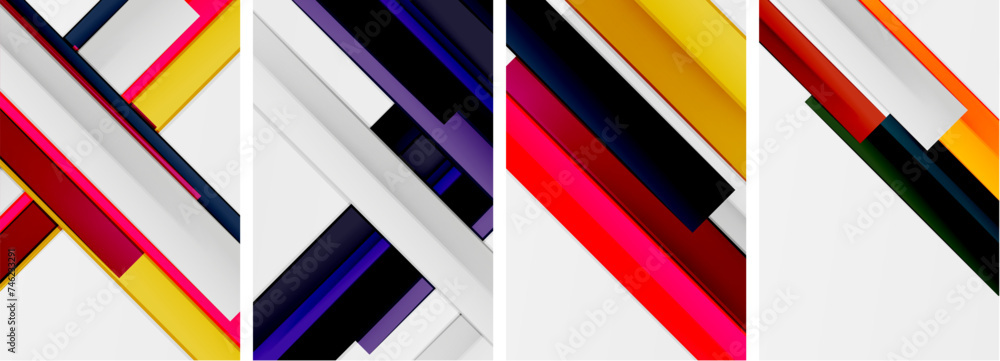 Minimal lines and color stripes poster abstract backgrounds. Vector illustration For Wallpaper, Banner, Background, Card, Book Illustration, landing page Minimal lines and color stripes poster abstract backgrounds. Vector illustration For Wallpaper, Banner, Background, Card, Book Illustration, landing page