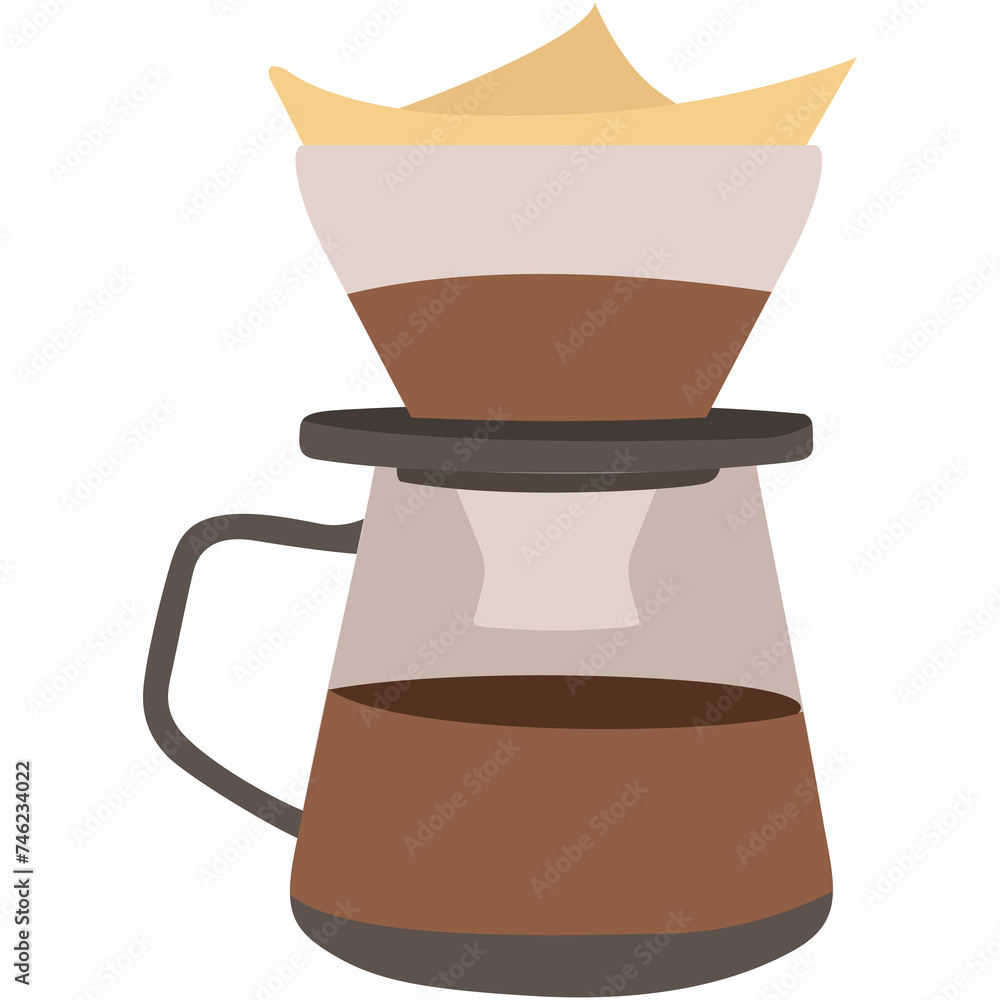 Drip Brew Illustration Drip Brew Illustration