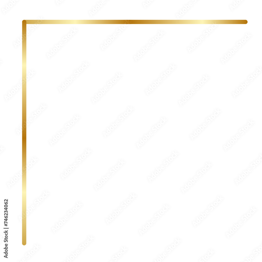 Aesthetic golden corner, certificate corner Aesthetic golden corner, certificate corner
