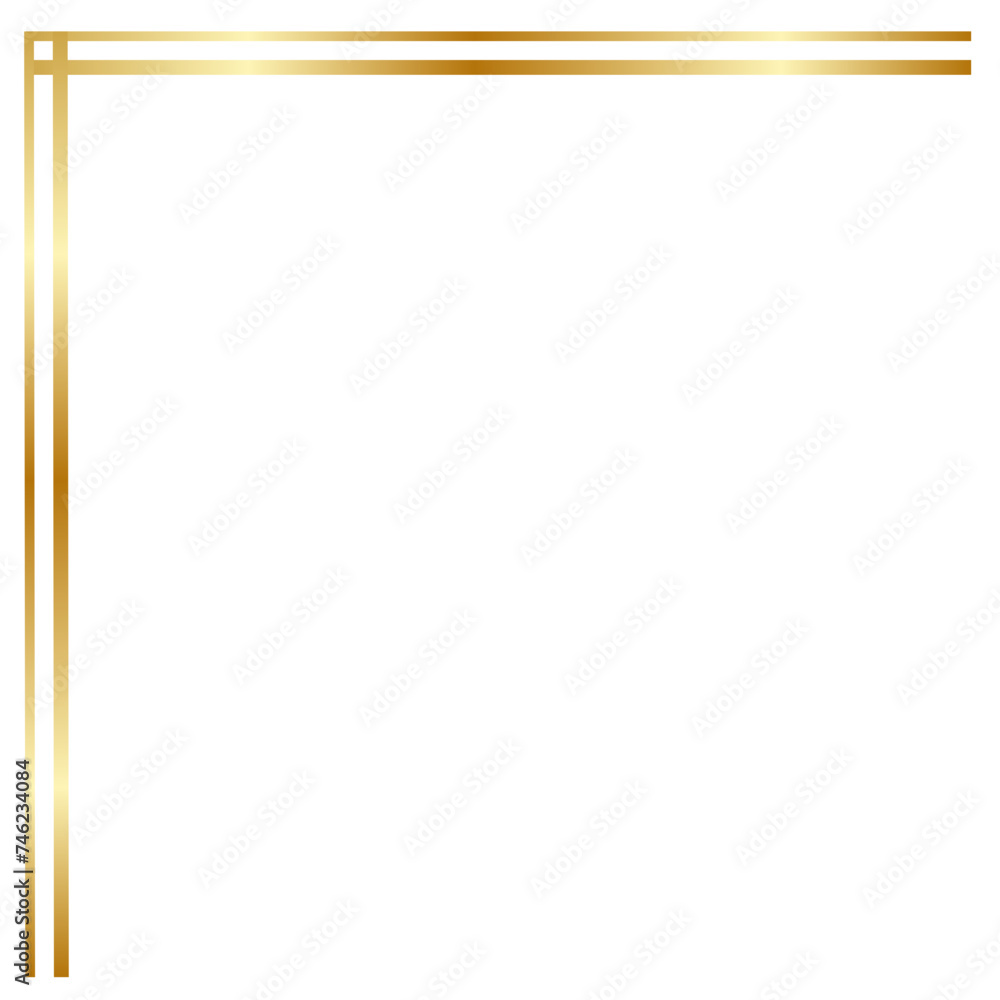 Aesthetic golden corner, certificate corner Aesthetic golden corner, certificate corner