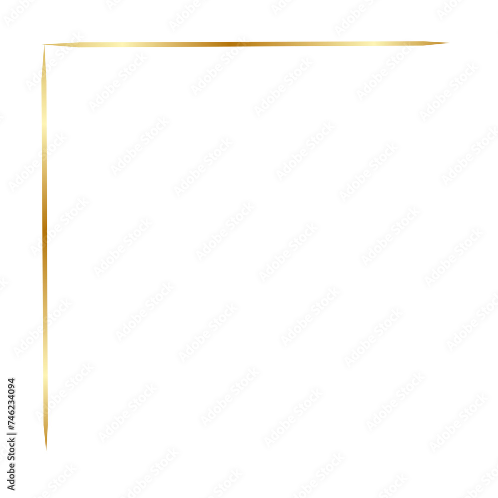Obraz premium Aesthetic golden corner, certificate corner