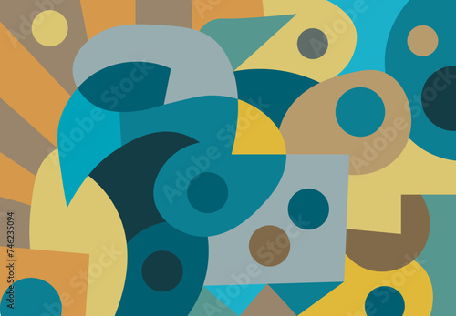 colorful abstract art for wall decoration