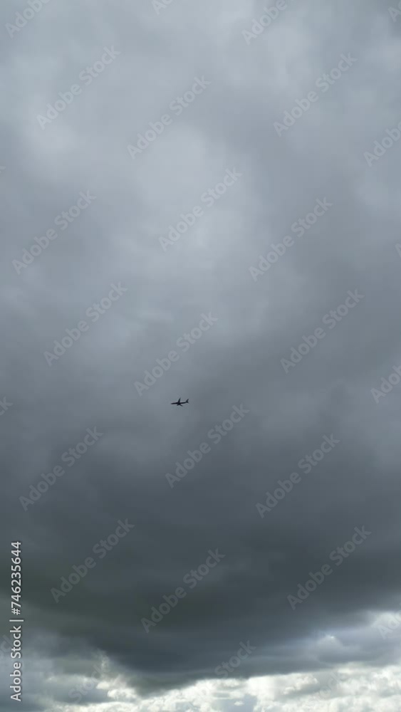 High Angle View of Fast Moving Clouds over England High Angle View of Fast Moving Clouds over England