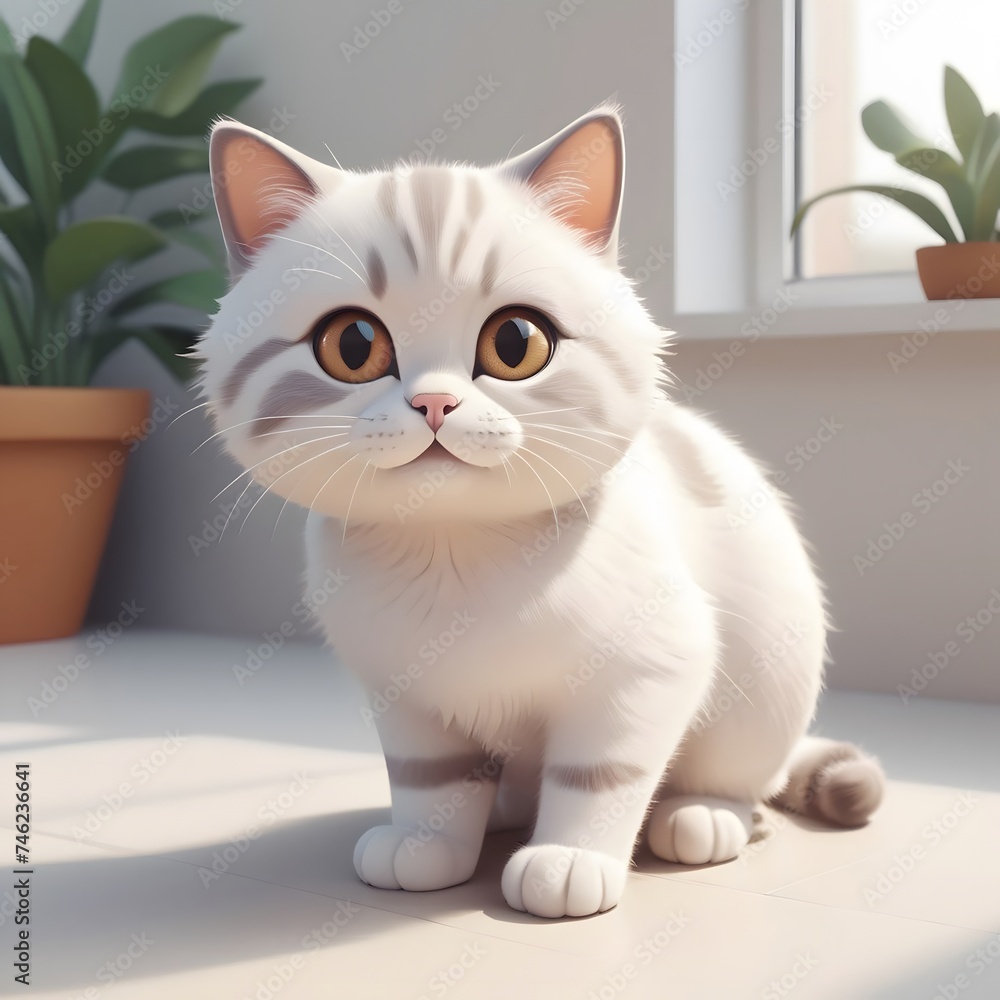 Cute Cat.Generative ai...