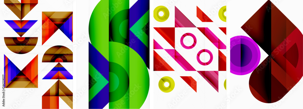 Triangle wallpaper or poster background design Triangle wallpaper or poster background design
