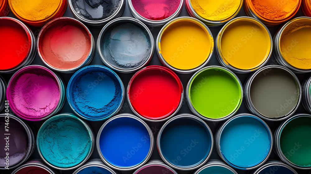 photo top view geometrical shapes of coloured paint photo top view geometrical shapes of coloured paint