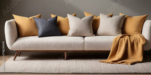 collection Set of different decor styles of vantage and modern bedding or sofa cushion or pillow styles for interior decoration furniture cutouts, precise isolated on transparent png  photo