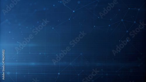 Digital Technology Light: Abstract Blue Background with Futuristic Design and Vector Illustration