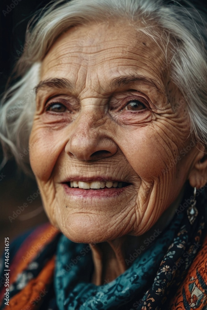 portrait of an elderly woman portrait of an elderly woman
