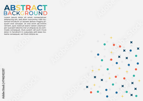 abstract background with colorful dot circles