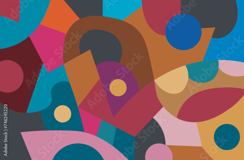 colorful abstract art for wall decoration