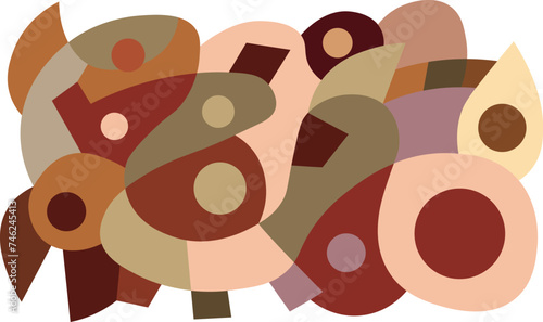 colorful abstract art for wall decoration